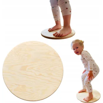 Dřevěná hračka Balanční disk pro děti - dřevěný, velikost M