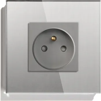 Elektrická zásuvka Elektrická Zásuvka nástěnná Machina Sapiens šedá