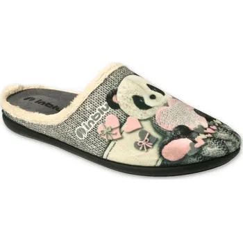 Dámské pantofle Pantofle papuče bačkory Inblu 155D209 šedé s pandou velikost: 36