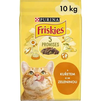 Krmivo pro kočku Nestlé Česko s.r.o. Friskies cat dry - kuře, zelenina 10 kg