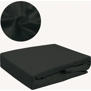 Prostěradlo Prostěradlo Froté Bez Gumy 120x200 Grafit Silné Polské