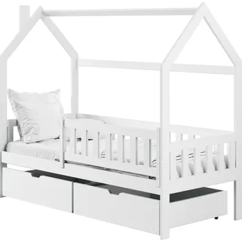 Postel Legno Dětská postel ve tvaru domku Natka bílá Rozměr (cm): 80x160