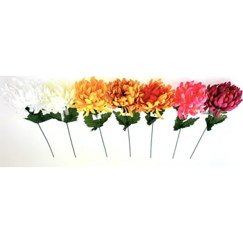 umělá květina Maják Chryzantéma 35cm X1, hlava 12cm mix barev