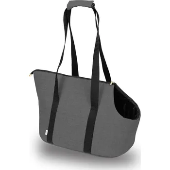 Taška pro psa a kočku CAZO Taška - kabelka cestovní pro psy a kočky Exclusive, šedá, 30×40×24 cm