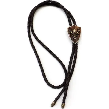 Spona na kravatu Bolo ZUBÍČEK parohové erb motiv - svatý Hubert