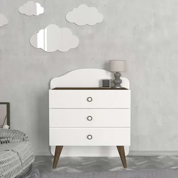 Komoda PAULISTA dětská komoda, bílá