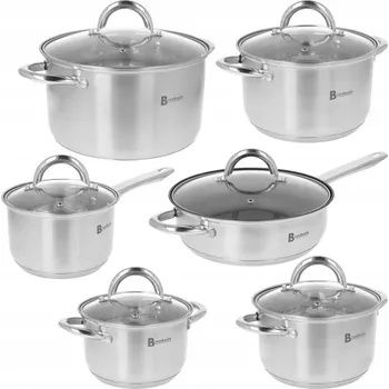 Hrnec Sada hrnců nerezová ocel Brunbeste Traditional Line, 12 kusů