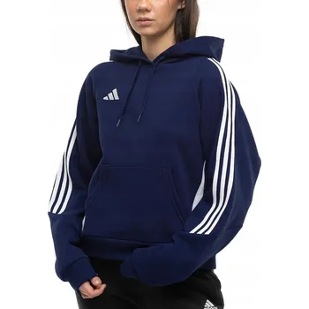 Dámská mikina MIKINA DÁMSKÁ ADIDAS TIRO 24 S KAPUCÍ SPORTOVNÍ TMAVĚ MODRÁ vel. L
