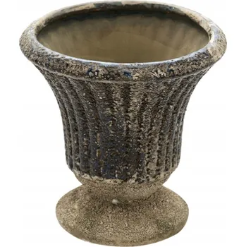 Květináč Květináč keramický 13 cm šedý