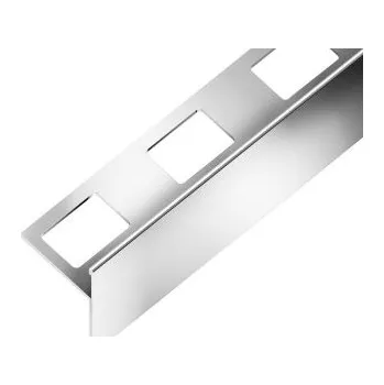 ukončovací lišta AC SP21 schodová lišta "T", STEP, nerez V4A, v: 15 mm, v2: 30 mm, š: 25 mm, d: 2,5 m