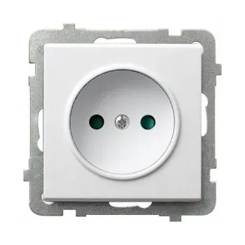 Elektrická zásuvka Ospel Elektrická Zásuvka zásuvka bílá