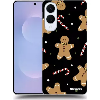 Pouzdro na mobilní telefon Picasee silikonový černý obal pro Samsung Galaxy S25 Edge 5G - Gingerbread