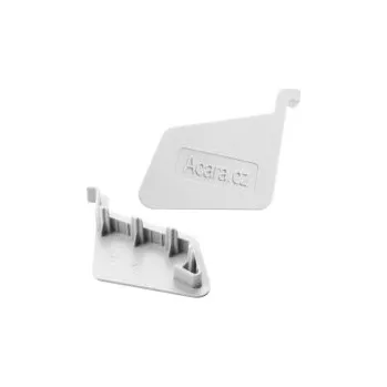 Podlahová lišta ACARA PRAHA,s.r.o. AC BP3/1 koncovka L+P k balkonové liště, bílá, 1 pár