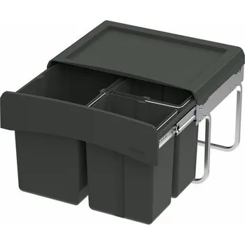 Odpadkový koš WESCO® Clap 345 K/500-3, Systém sběru odpadu, antracit