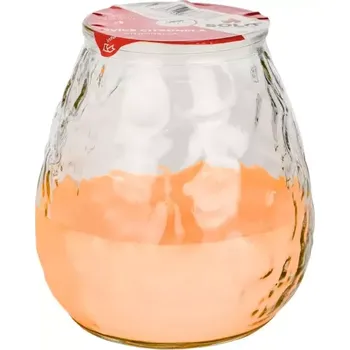 Svíčka SOLO Svíce v benátském skle oranžová