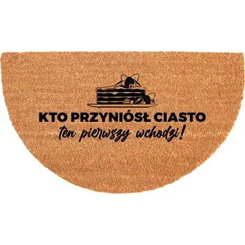 Rohožka PROTISKLUZOVÁ ROHOŽKA PŮLKRUHOVÁ 40X70CM ODOLNÁ KOKOSOVÁ EKOLOGICKÁ