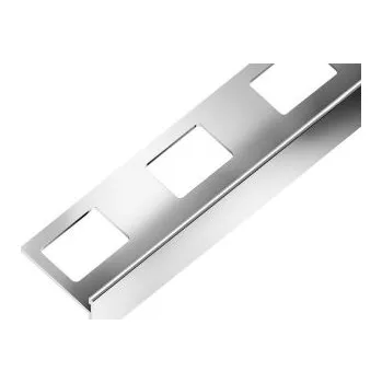 ukončovací lišta AC SP21 schodová lišta "T", STEP, nerez V2A, v: 11 mm, v2: 12,5 mm, š: 25 mm, d: 3m