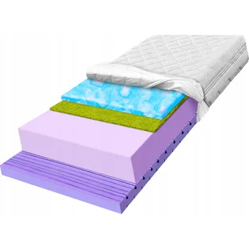 Matrace Pěnová Matrace 100x180 s masážní pěnou pro prokrvení s jódem H3 H4 30cm