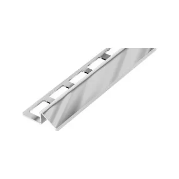 ukončovací lišta AC SP28 náběhová lišta TYP C, nerez V2A, v: 11 mm, š: 16,5 mm, d: 2,5 m