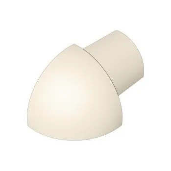 Stavební profil ACARA PRAHA s.r.o. AC SP15/1 vnější růžek k ukončovací liště "C", PVC jasmín, v: 6 mm, 2 ks