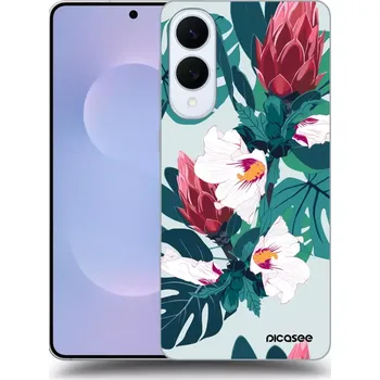 Pouzdro na mobilní telefon Picasee silikonový průhledný obal pro Samsung Galaxy S25 Edge 5G - Rhododendron