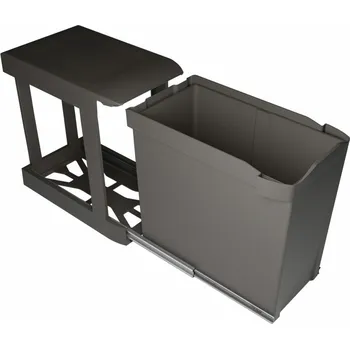 Odpadkový koš Moderna Single, Systém sběru odpadu, antracit