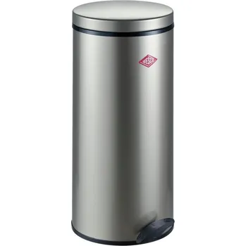 Odpadkový koš WESCO® Gastro pedálový koš 127, Volně stojící nádoba, nikl stříbrná