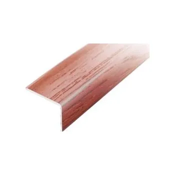 ACARA PRAHA s.r.o. AC AP2 schod. lišta samolepící A, hliník+dýha lak. jatoba, v: 10 mm, š: 25 mm, d: 2,7 m