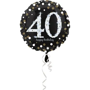 Fóliový balónek ke 40. narozeninám, 45 cm