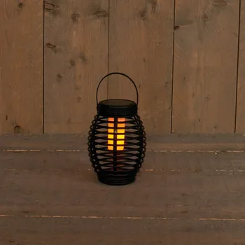 Venkovní osvětlení Solární lampa černá