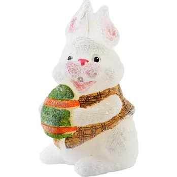 Obraz Velikonoční svíčka Zajíček Figurka 10x13cm Bílá