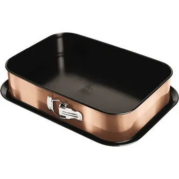 Forma s nepřilnavým povrchem 2v1 Rosegold Metallic Line 39x27x7,5cm BH-6474