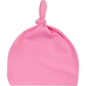 Čepice Dětská čepice s uzlem růžová