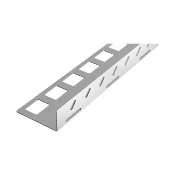 ukončovací lišta AC DL15 kačírková lišta s drenážními otvory, nerez V2A, v: 60 mm, d: 2,5 m