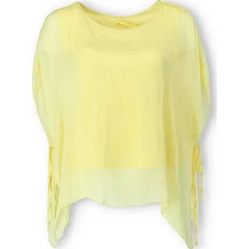 Dámská halenka Halenka hedvábí s vázáním 24212 barva: žlutá