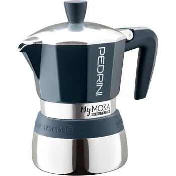 Moka konvice Pedrini MyMoka Induction modrá (různé velikosti) Objem v⁠ porcích: 3 porce