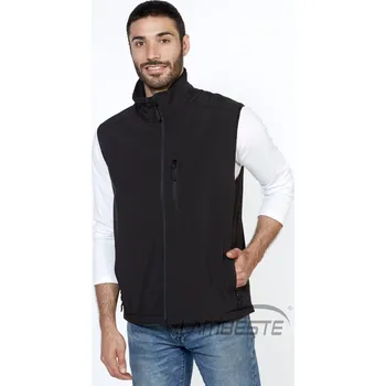 Pánská softshellová bunda LAMBESTE vesta softshellová (0604) Barva: černá, Velikost: M