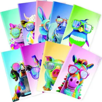 Sešit Sešit Animal, A4, linkovaný s okraji, 40+2 listů, králík, MITAMA 62744-90117 564812