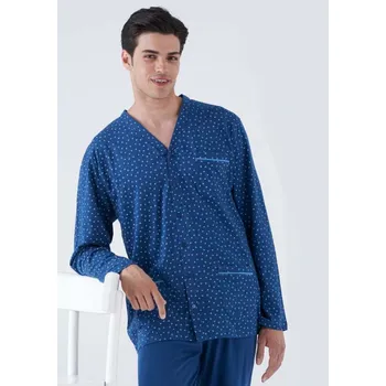 Pánské pyžamo Pánské pyžamo Karelpiu KC8211 XL Petrolejová