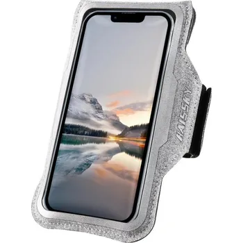 turistický batoh Ultratenké sportovní pouzdro na paži do 6,8" s dotykovou fólií a reflexními prvky pro běh a fitness šedá