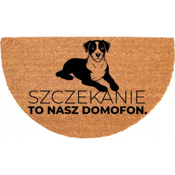 PŮLKRUHOVÁ KOKOSOVÁ ROHOŽKA 40X70CM - ODOLNÁ, PROTISKLUZOVÁ A EKOLOGICKÁ