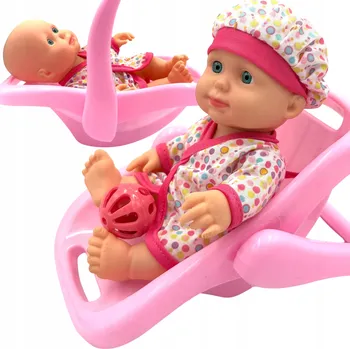 Panenka Panenka pro holčičku malá panenka obleček pro panenku židlička růžová panenka