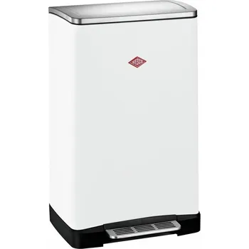 Odpadkový koš WESCO® Big Double Boy, Volně stojící nádoba, bílá matná