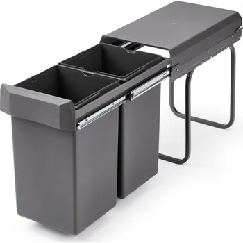 Odpadkový koš WESCO® Double deluxe, Systém sběru odpadu, antracit