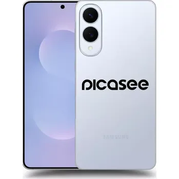 Pouzdro na mobilní telefon Picasee silikonový průhledný obal pro Samsung Galaxy S25 Edge 5G - Picasee - new logo - black