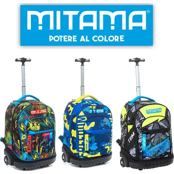 Školní batoh MITAMA Batoh na kolečkách Run Boy Mix