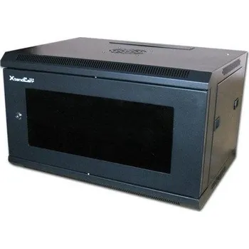 XtendLan 9U/600x450, na zeď, jednodílný, skleněné dveře