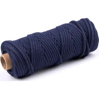 Šňůra / příze s duší Ø5 mm, barva 9 /006 modrá tmavá