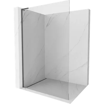 Mexen Kioto L sprchová stěna Walk-in 80 x 200 cm, transparentní, kartáčovaná zbraň šedá - 800-080-103-66-00 Sprchové stěny