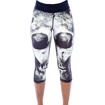 Dámské kalhoty kalhoty dámské 3/4 (legíny) IRON FIST - Athletic - Loose Tooth - Black - POŠKOZENÉ - XL